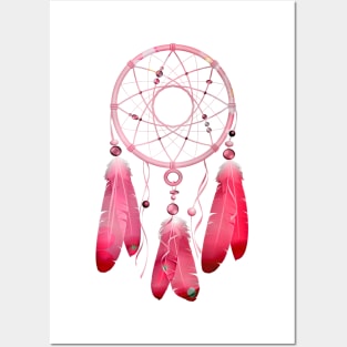 Pink Dream Catcher Posters and Art